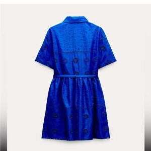 EMBROIDERED EYELET MINI DRESS ZW COLLECTION